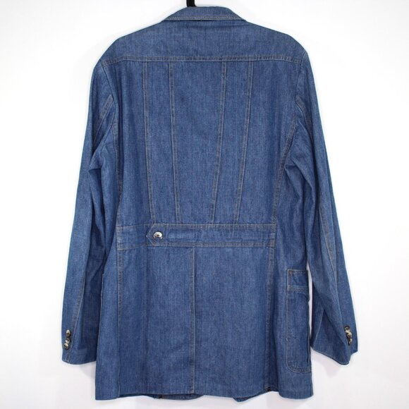 Vintage Lee Mens 40R Sanfor Set Western Denim Chore Jacket Blazer RARE H702 - Picture 4 of 5